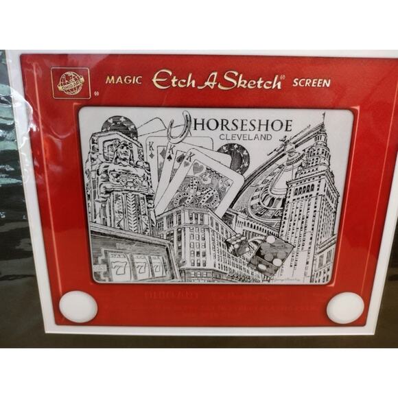 Cleveland Horseshoe Etch A Sketch Print Art - Picture 4 of 10